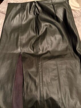 Tahari Leather Skirt